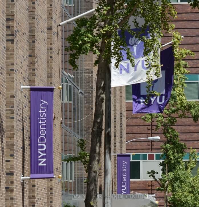 Outside view of dental school building